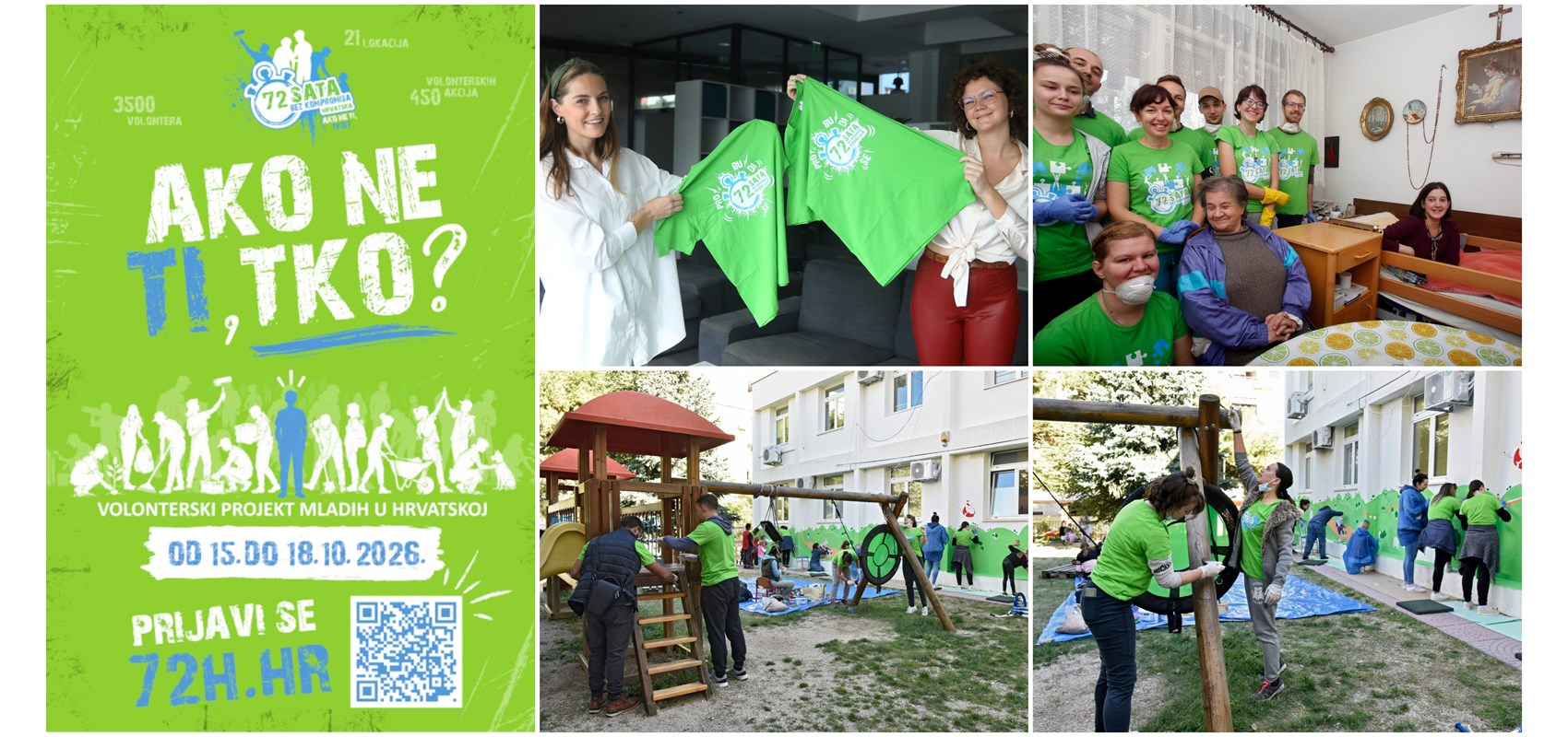 Open registration for volunteer project “72 Hours Without Compromise”!  Hundreds of youths expected in Split and surrounding area